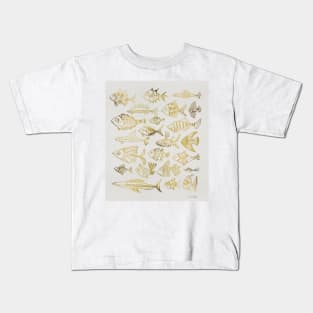 fish inkings gold Kids T-Shirt